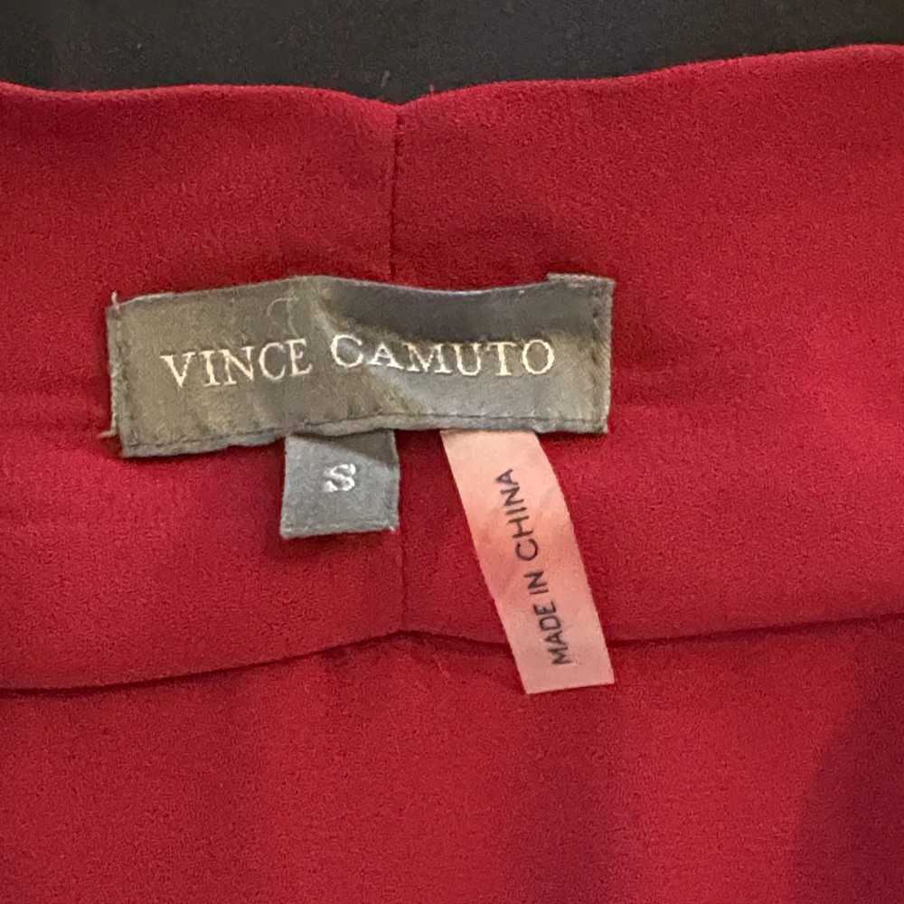 EUC Vince Camuto Deep Red/Maroon Sleeveless Blouse-S - Picture 2 of 5